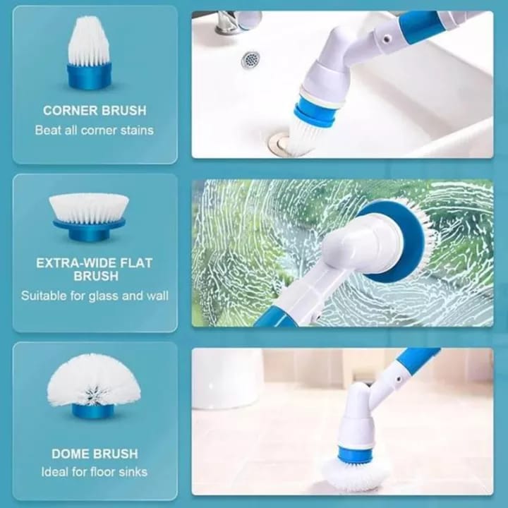 Rechargeable Electric Home Cleaning Brush Floor Bathroom Flexible Cleaner