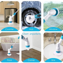 Rechargeable Electric Home Cleaning Brush Floor Bathroom Flexible Cleaner