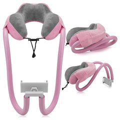 2 In1 Cell Phone Holder Neck Pillow