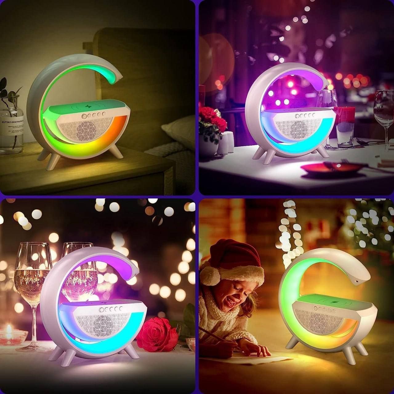 Led Wireless Charger Speaker